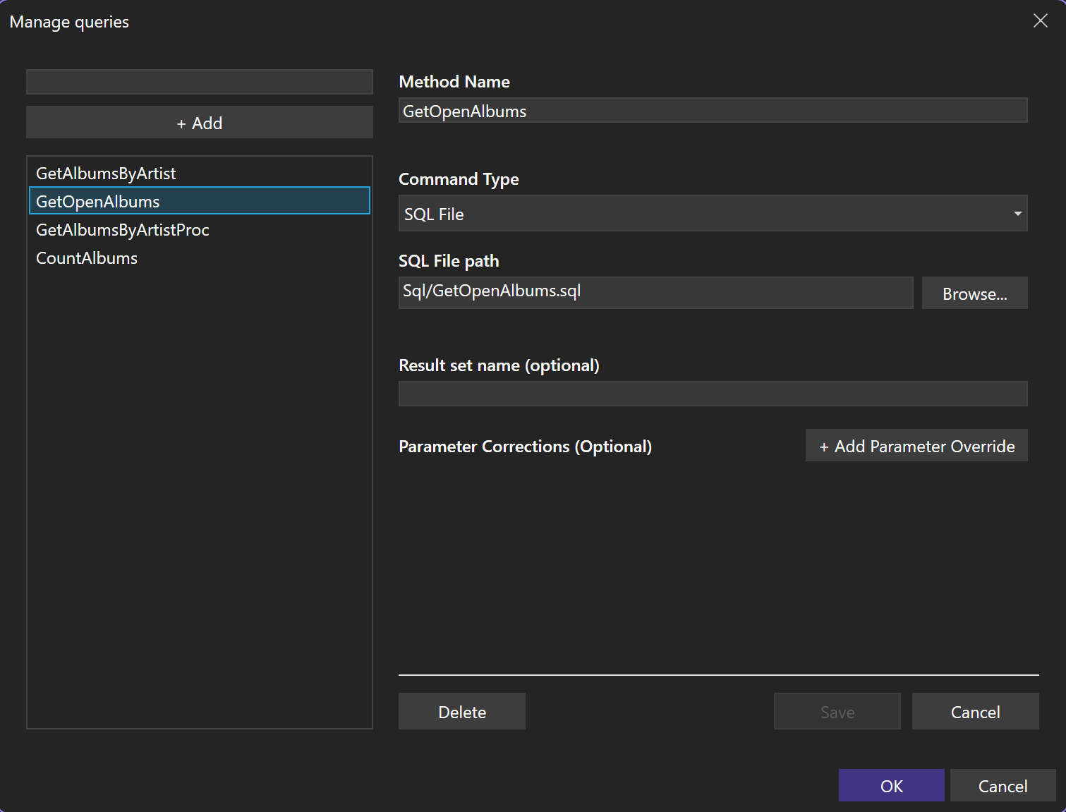 Rinku Power Tools SQL file query controls